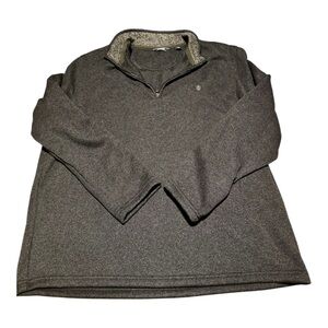 Izod Men's Charcoal Zip-Up Sweater